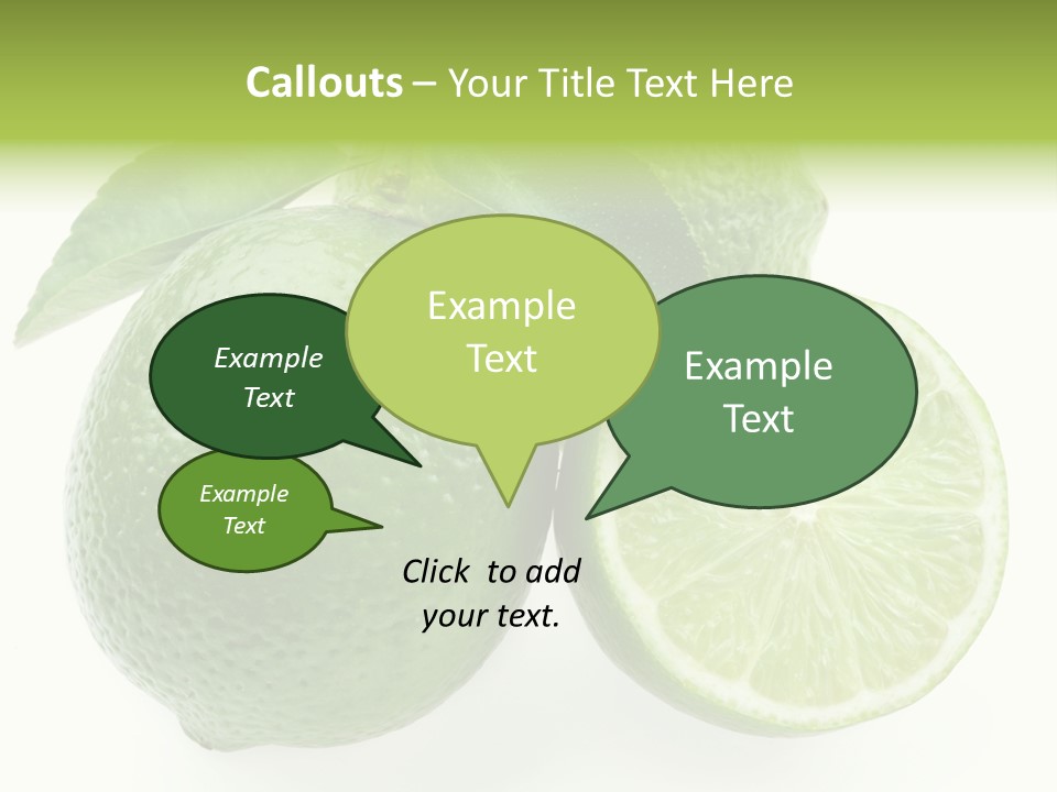 Close Up Lime Health PowerPoint Template