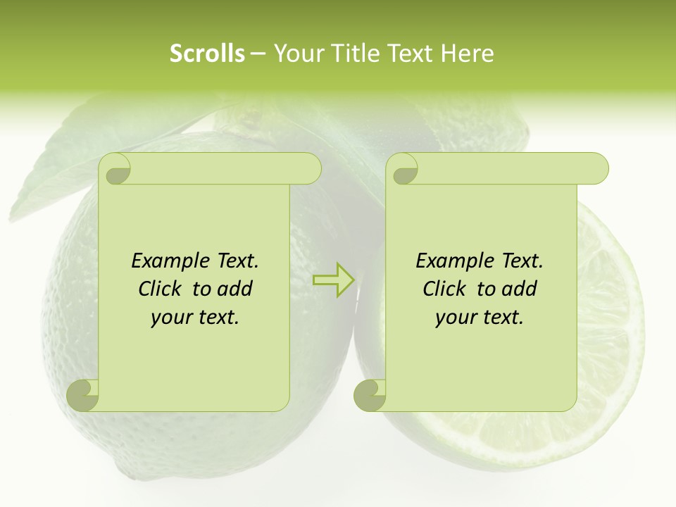 Close Up Lime Health PowerPoint Template