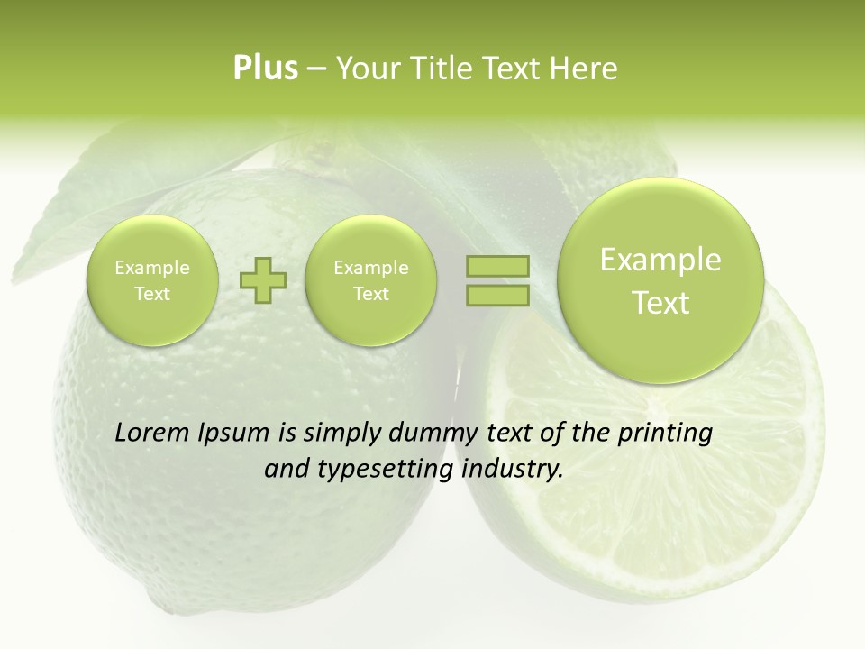 Close Up Lime Health PowerPoint Template