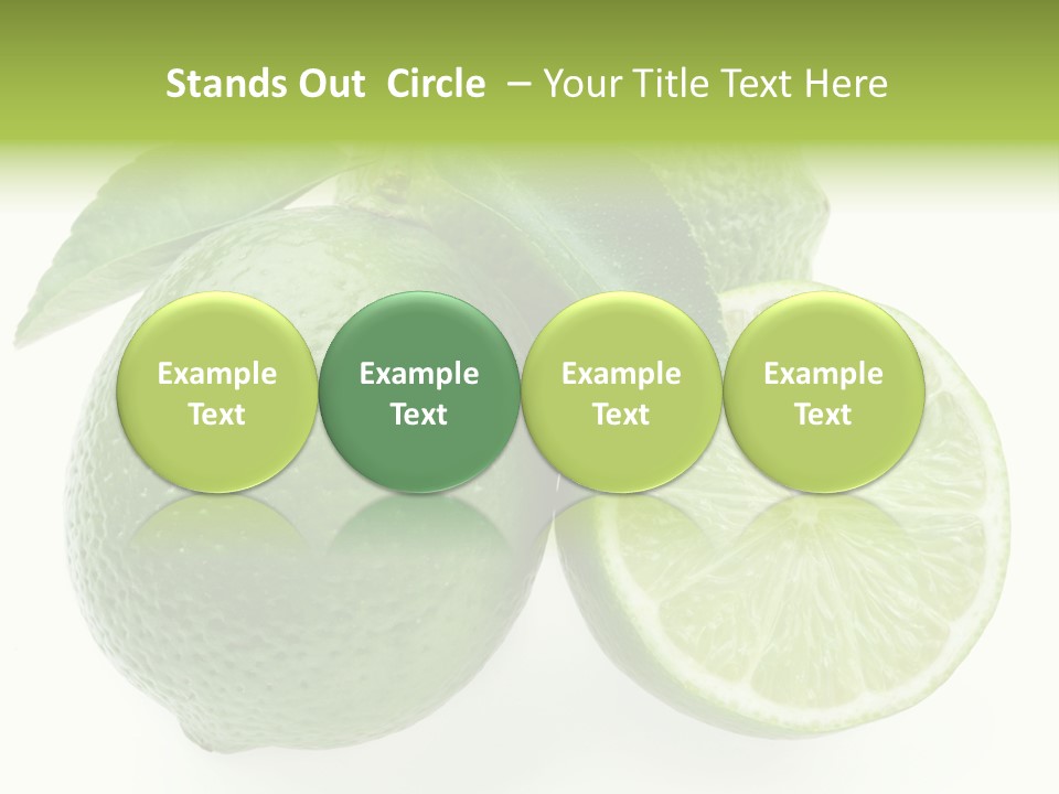 Close Up Lime Health PowerPoint Template