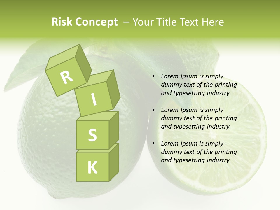 Close Up Lime Health PowerPoint Template