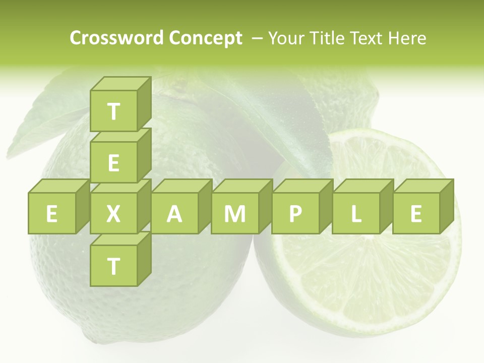 Close Up Lime Health PowerPoint Template