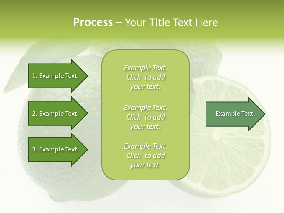 Close Up Lime Health PowerPoint Template