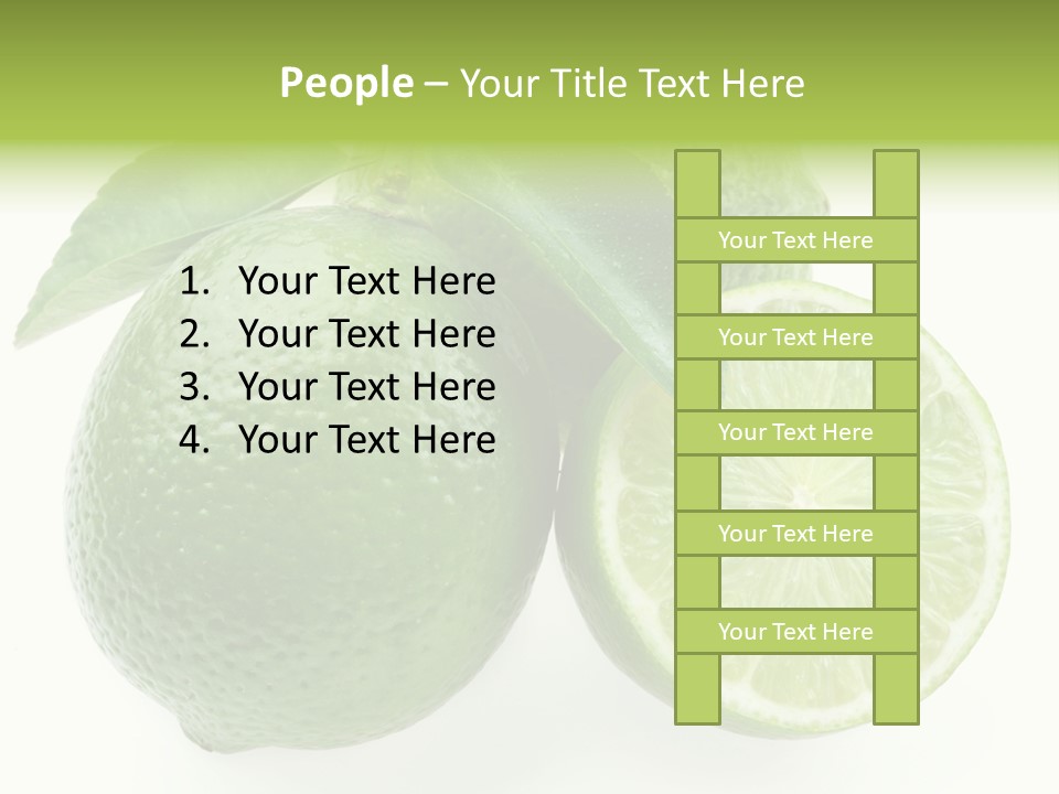 Close Up Lime Health PowerPoint Template