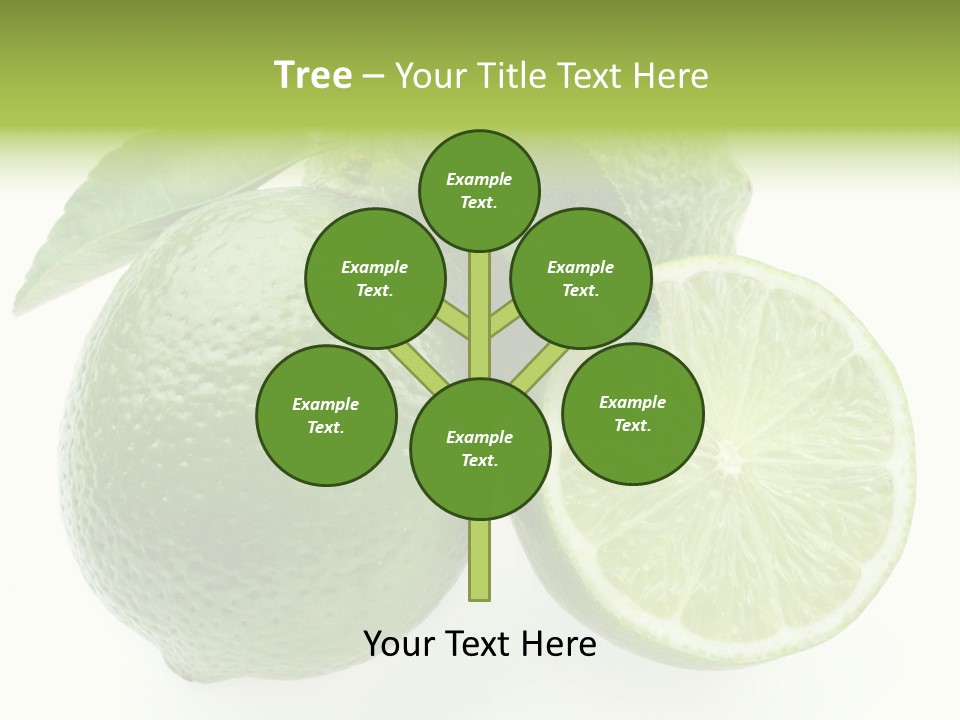 Close Up Lime Health PowerPoint Template