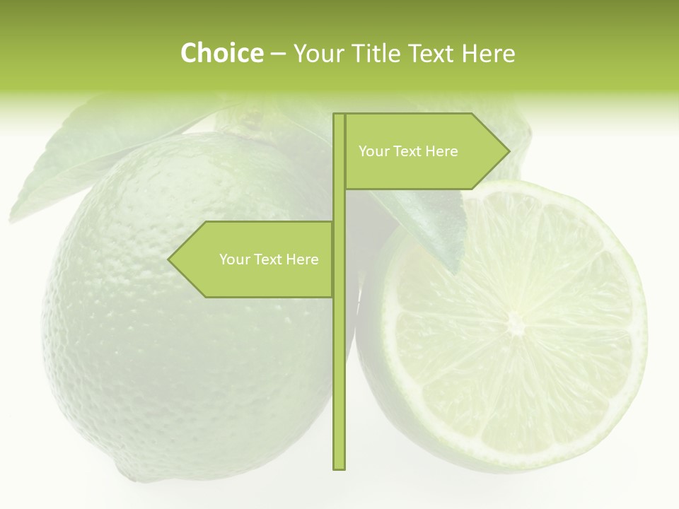 Close Up Lime Health PowerPoint Template