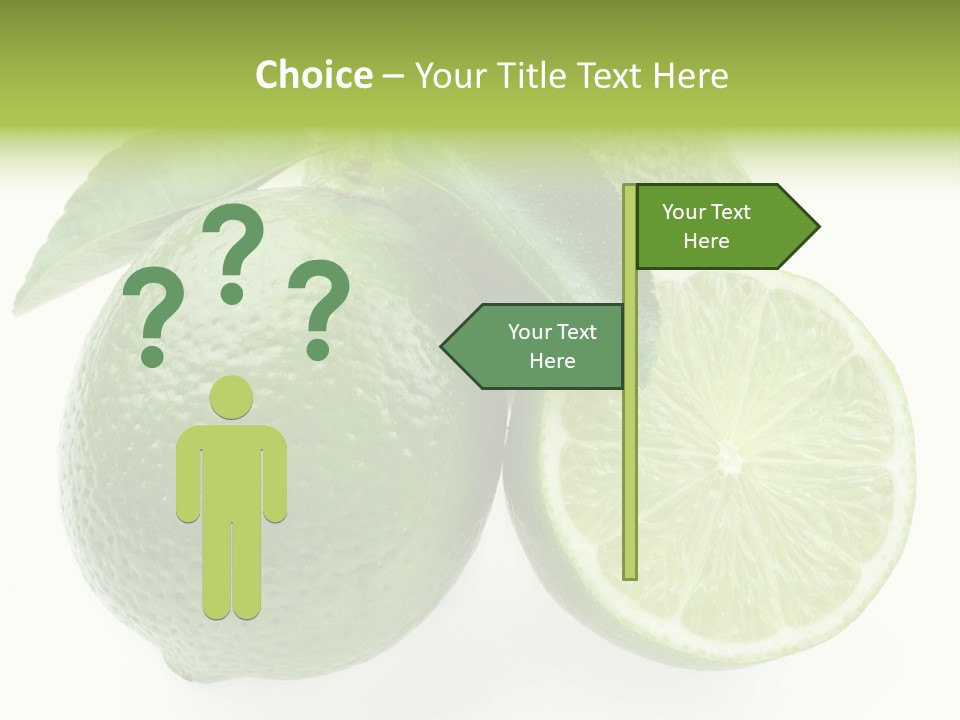 Close Up Lime Health PowerPoint Template