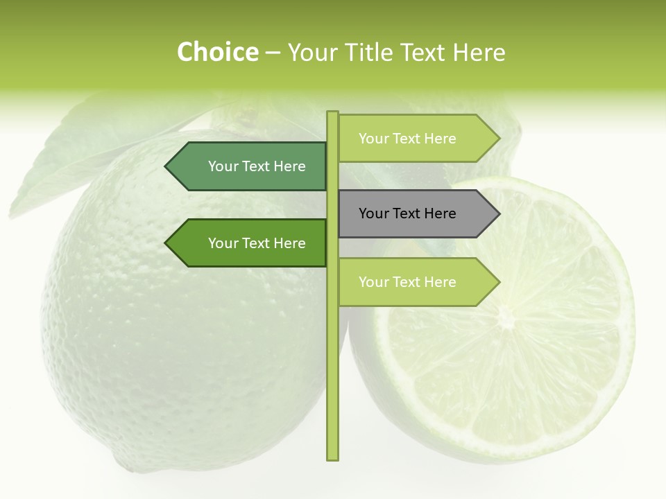 Close Up Lime Health PowerPoint Template