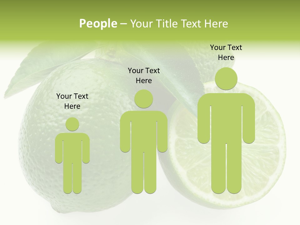 Close Up Lime Health PowerPoint Template