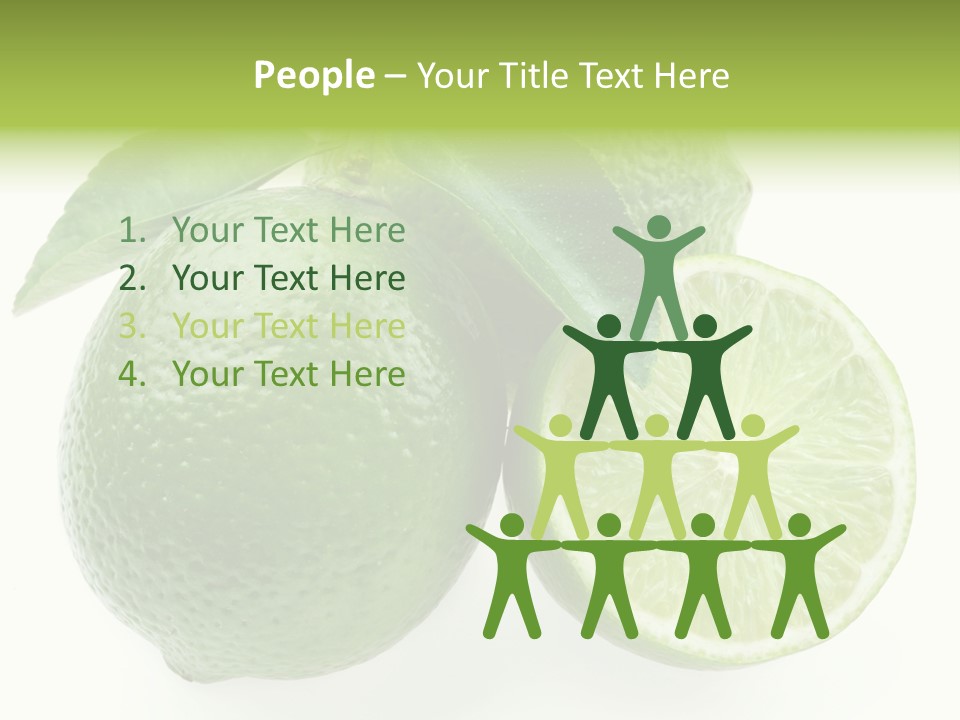 Close Up Lime Health PowerPoint Template