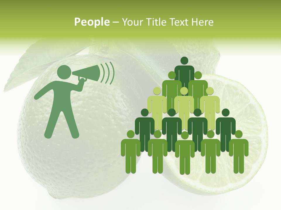 Close Up Lime Health PowerPoint Template