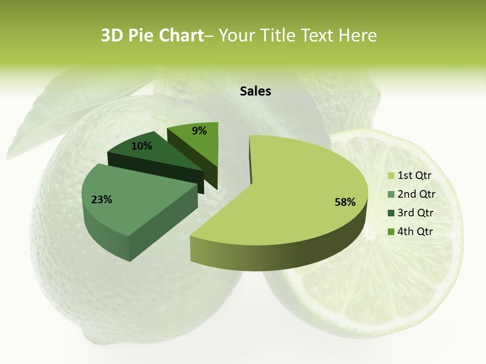 Close Up Lime Health PowerPoint Template