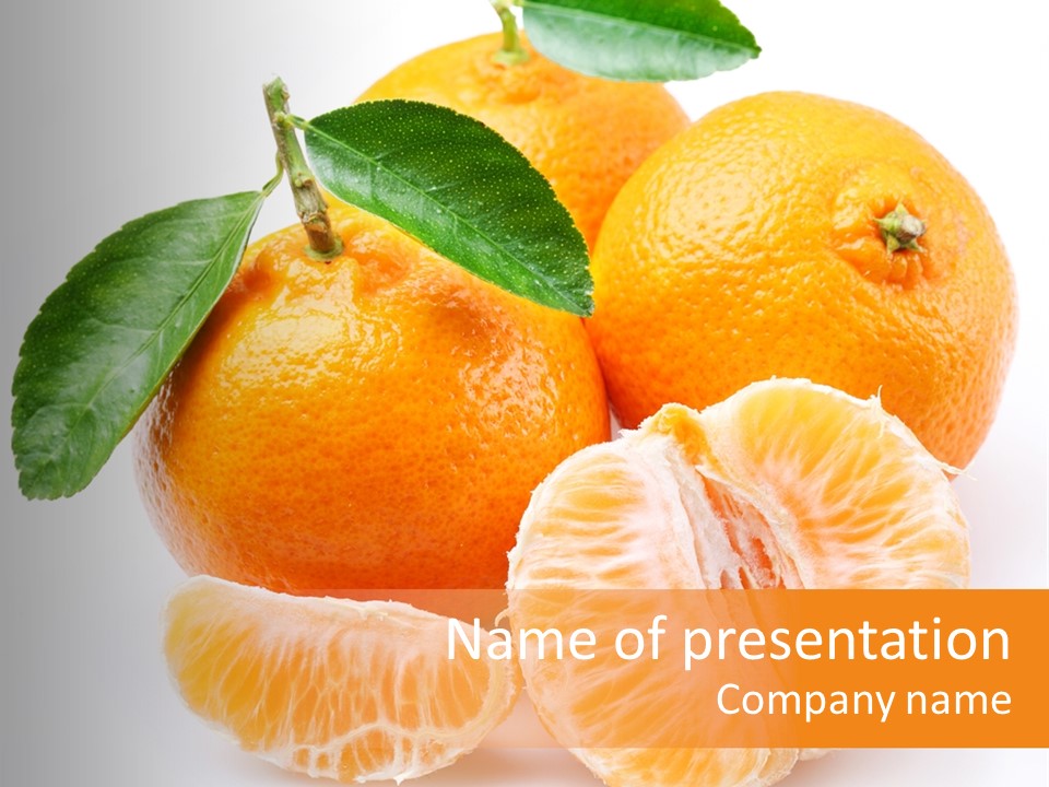 Fruit Ingredient White PowerPoint Template