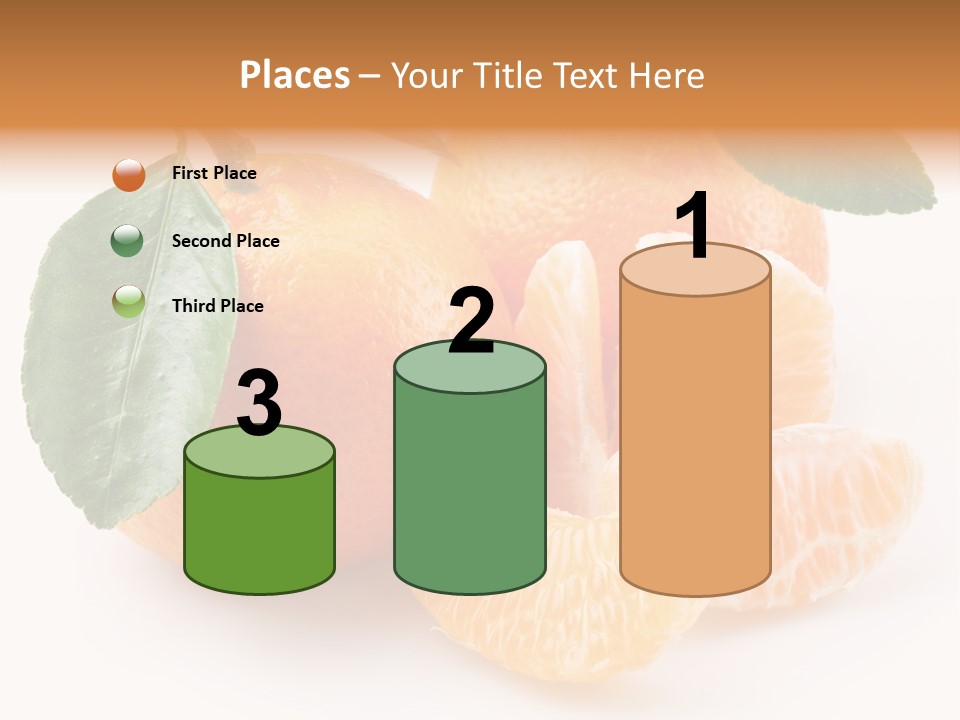 Tangerine Segment Showy PowerPoint Template
