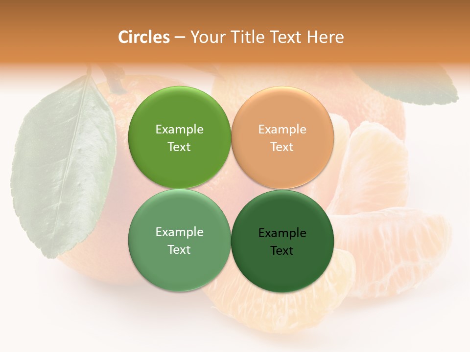Tangerine Segment Showy PowerPoint Template
