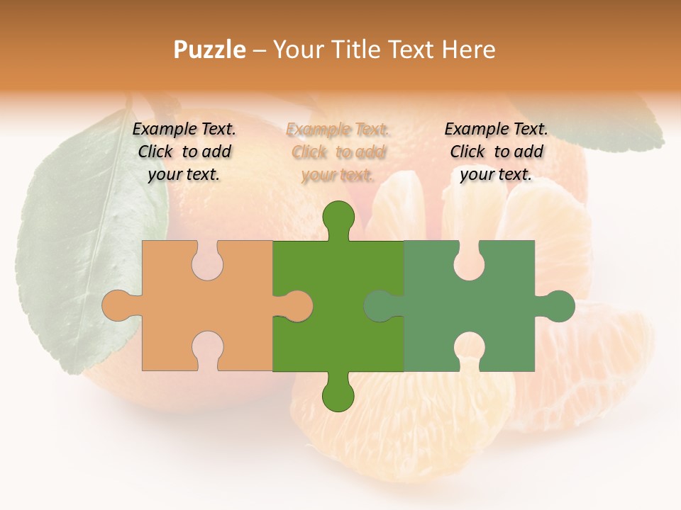 Tangerine Segment Showy PowerPoint Template