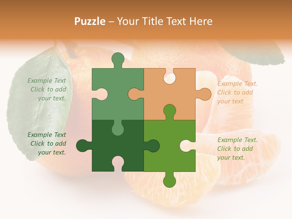 Tangerine Segment Showy PowerPoint Template