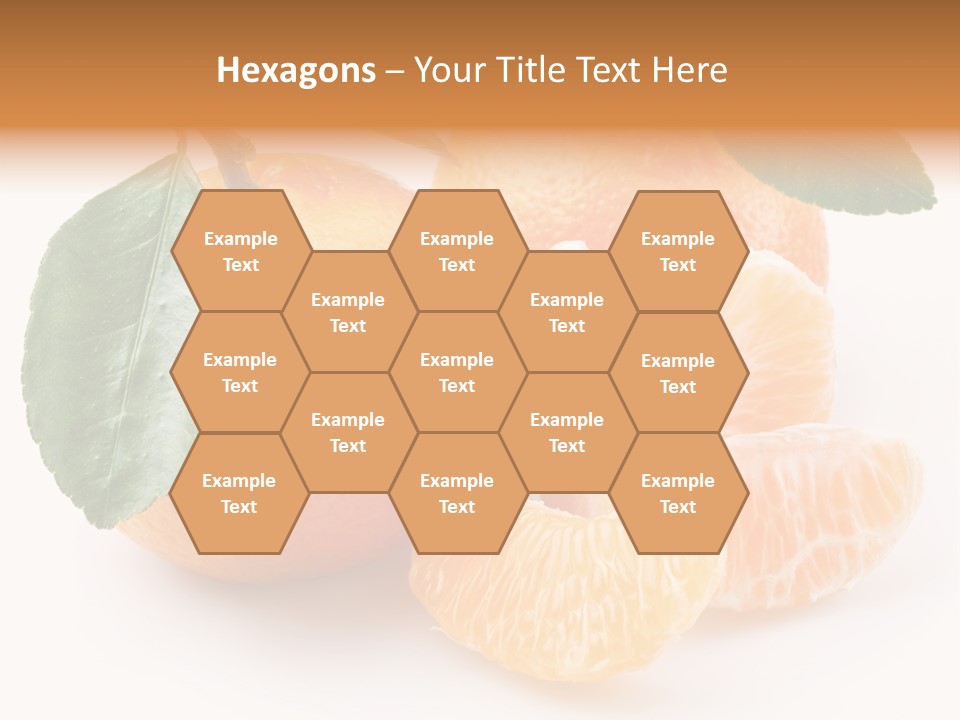 Tangerine Segment Showy PowerPoint Template