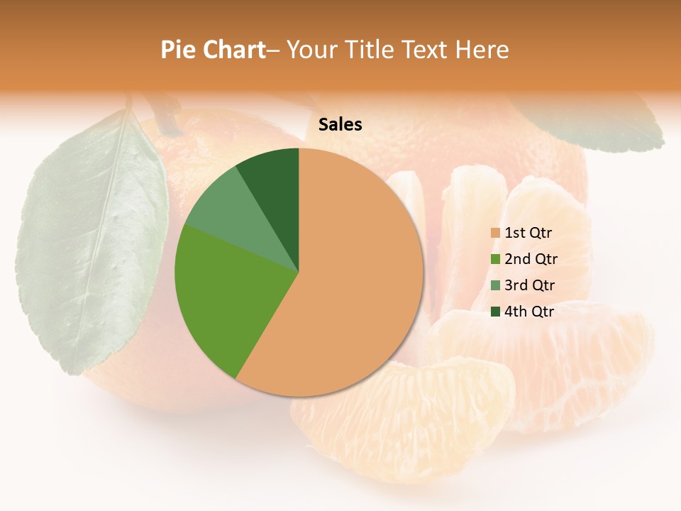 Tangerine Segment Showy PowerPoint Template