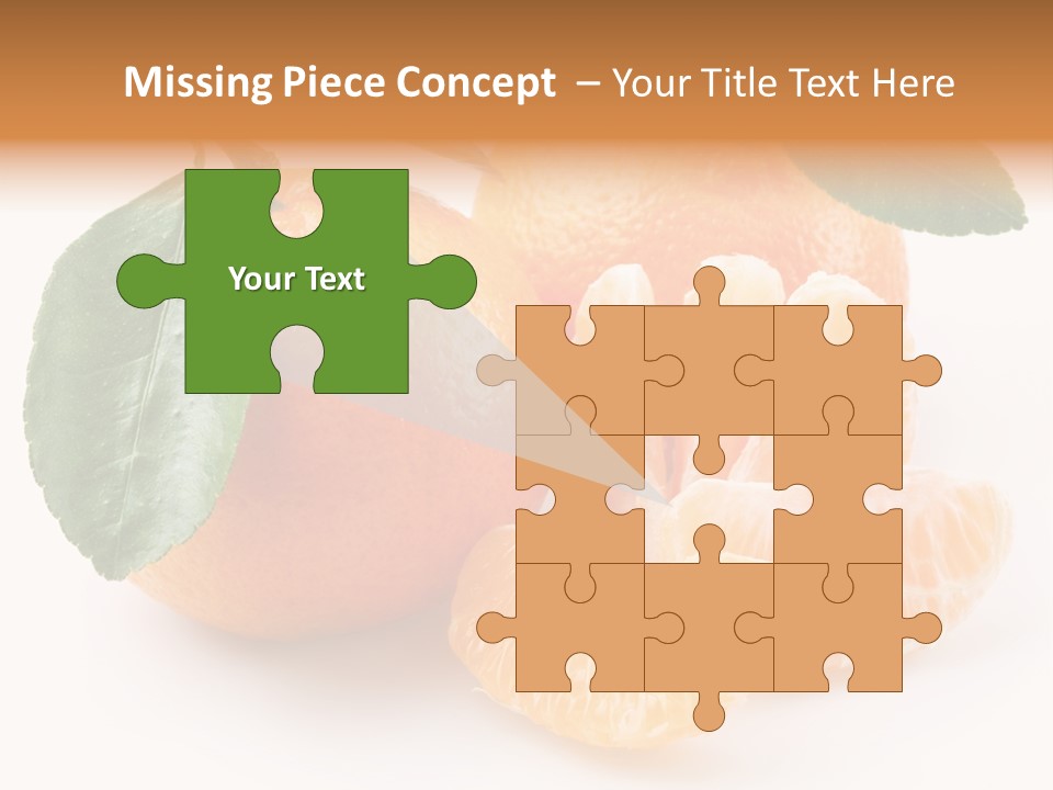 Tangerine Segment Showy PowerPoint Template