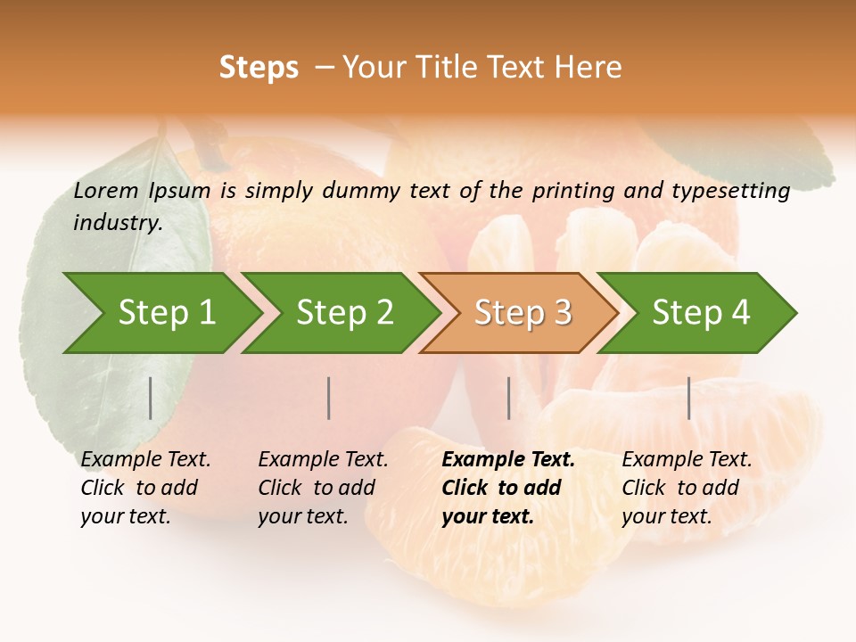 Tangerine Segment Showy PowerPoint Template