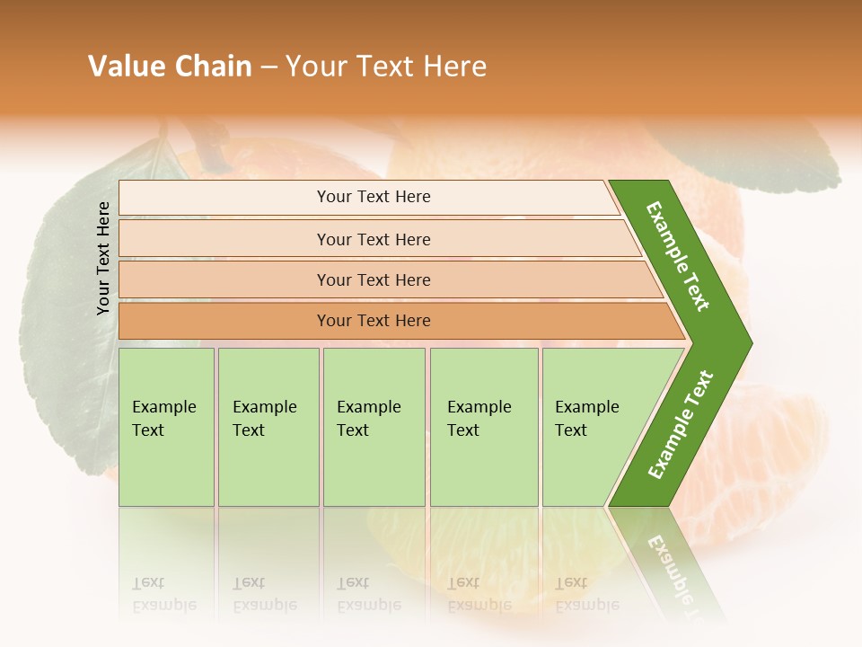 Tangerine Segment Showy PowerPoint Template