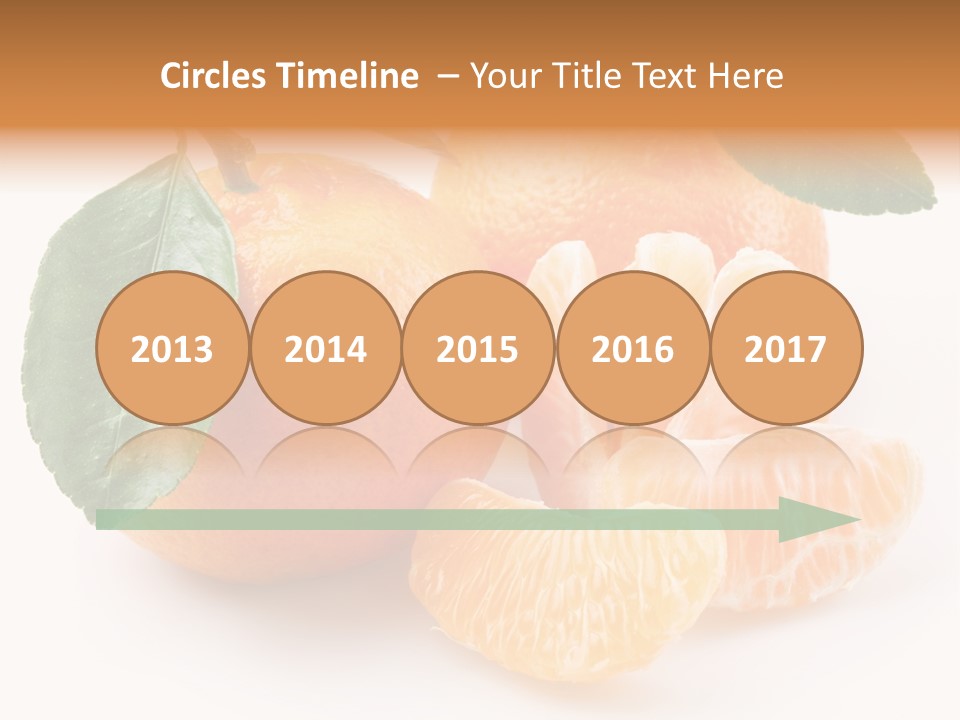 Tangerine Segment Showy PowerPoint Template