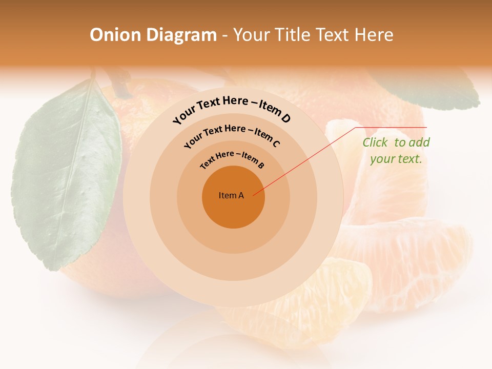 Tangerine Segment Showy PowerPoint Template