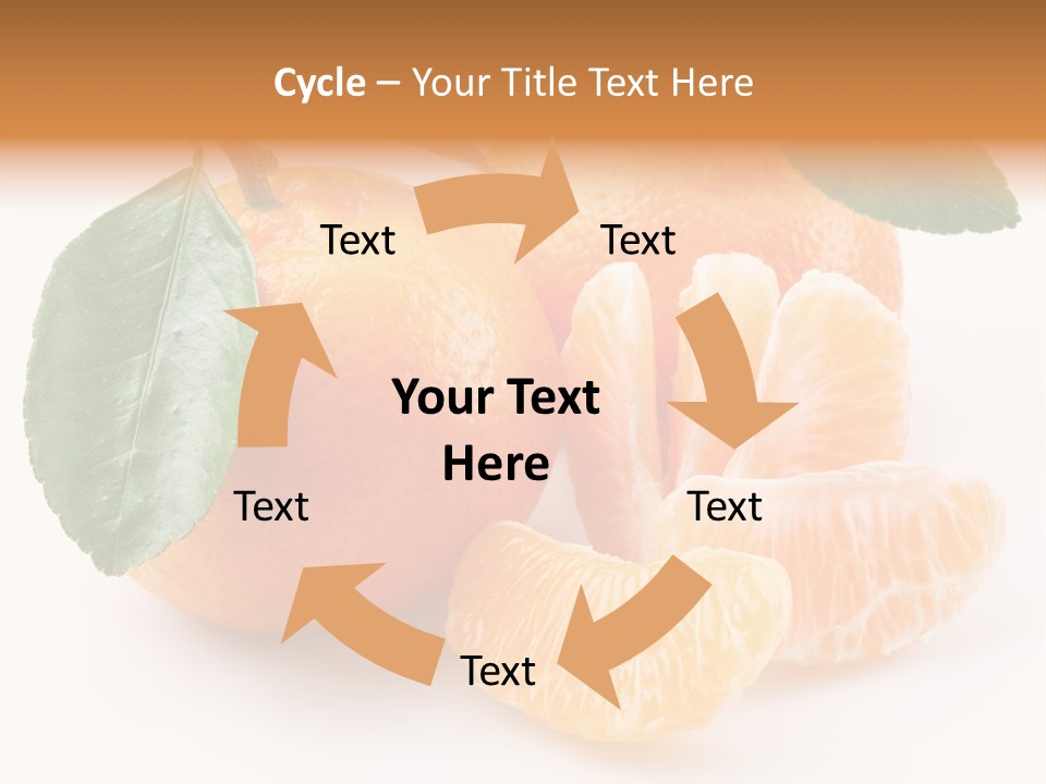 Tangerine Segment Showy PowerPoint Template