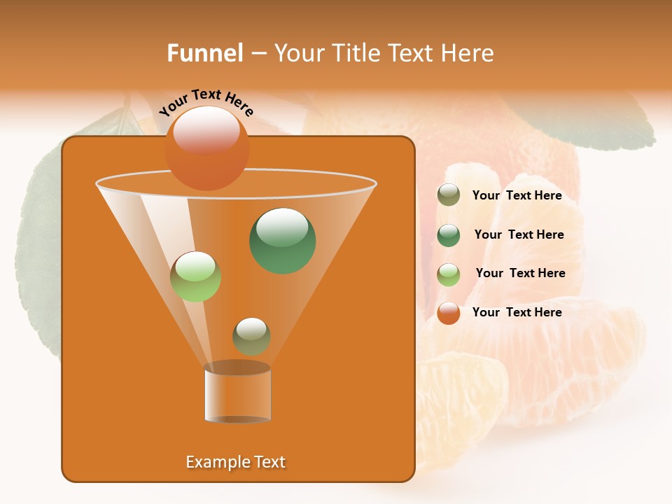 Tangerine Segment Showy PowerPoint Template
