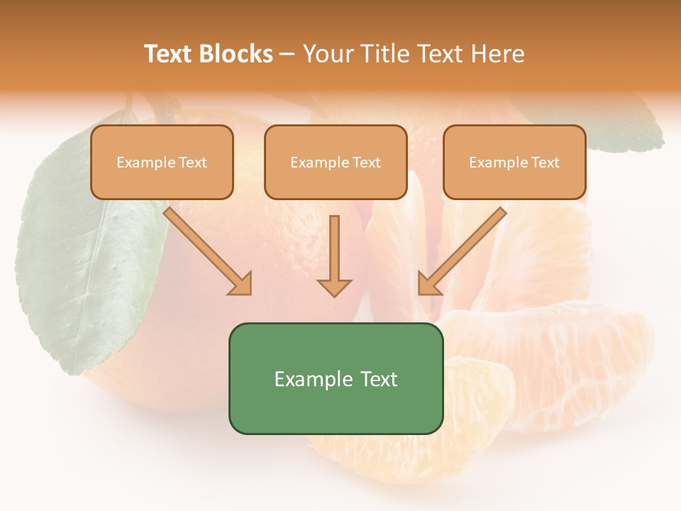 Tangerine Segment Showy PowerPoint Template