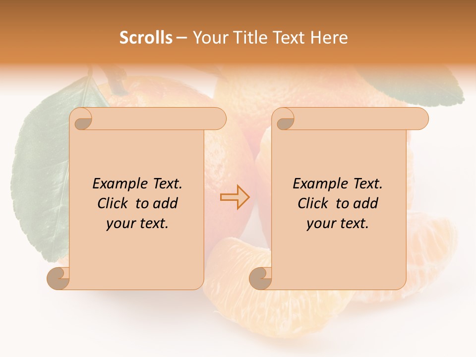 Tangerine Segment Showy PowerPoint Template
