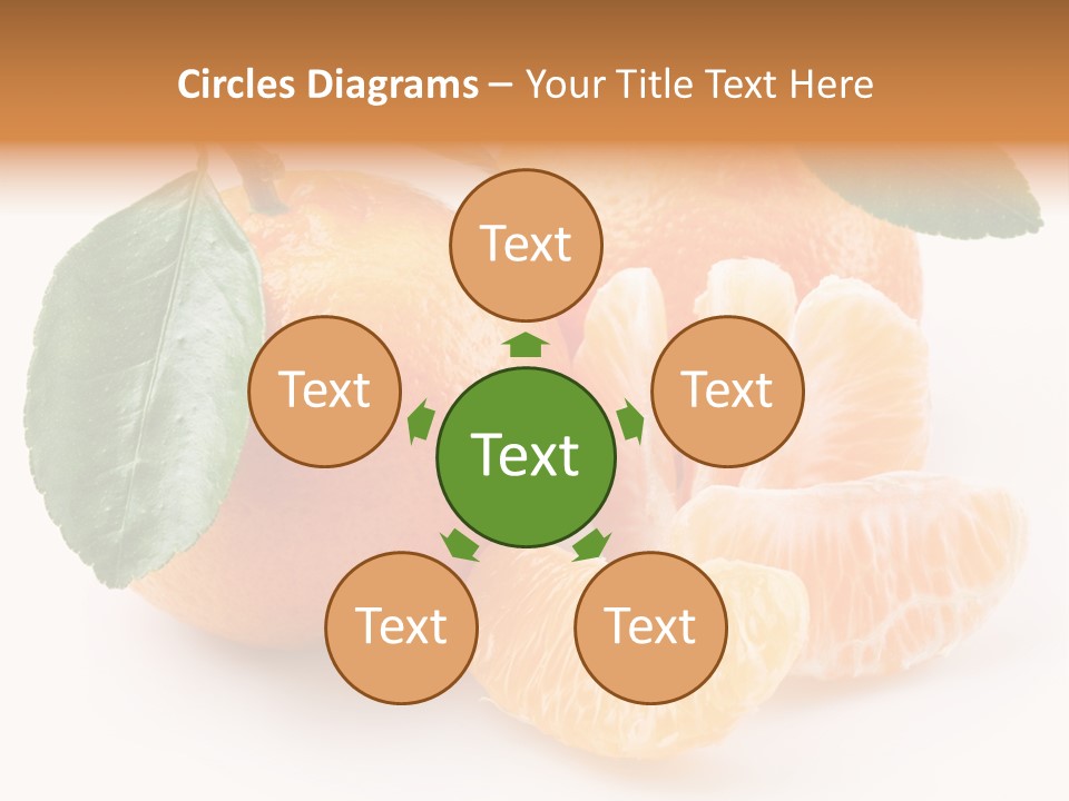 Tangerine Segment Showy PowerPoint Template