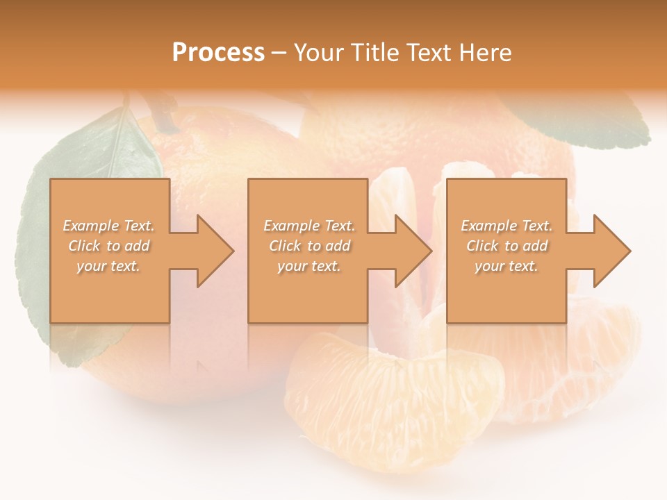 Tangerine Segment Showy PowerPoint Template
