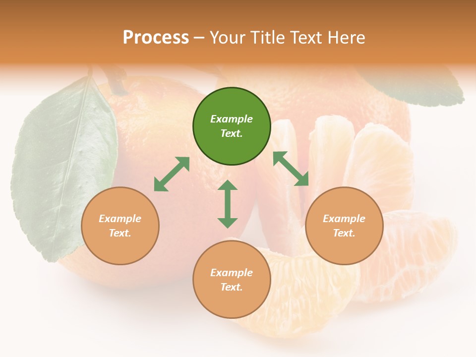Tangerine Segment Showy PowerPoint Template