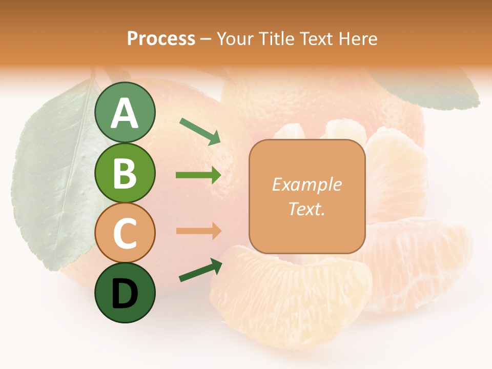 Tangerine Segment Showy PowerPoint Template