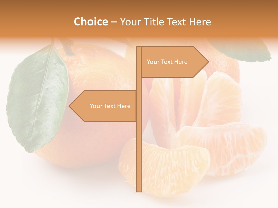 Tangerine Segment Showy PowerPoint Template