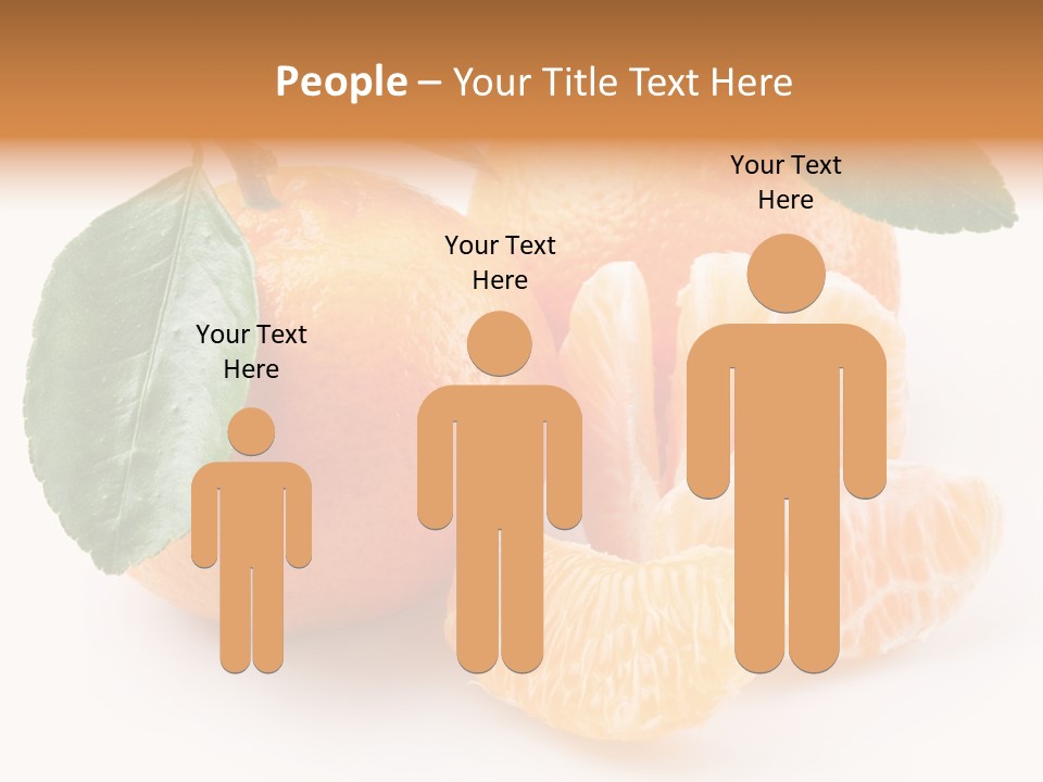 Tangerine Segment Showy PowerPoint Template