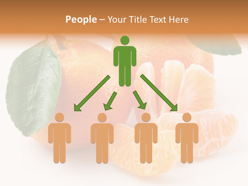 Tangerine Segment Showy PowerPoint Template