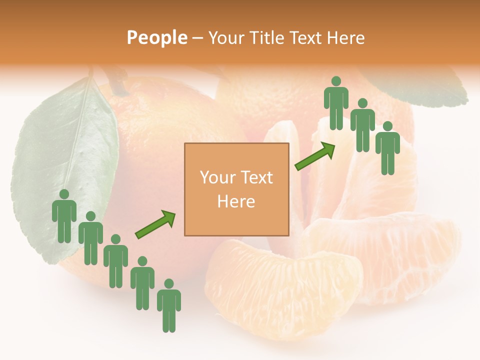 Tangerine Segment Showy PowerPoint Template