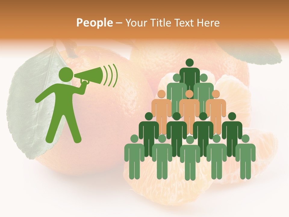 Tangerine Segment Showy PowerPoint Template