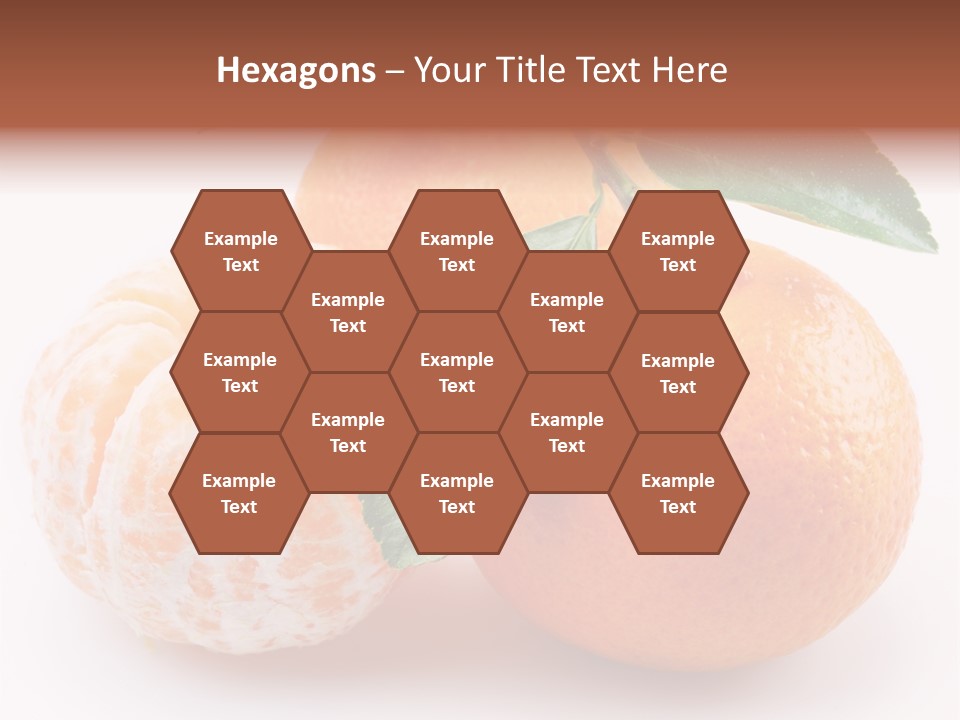 Green Dessert Mandarin PowerPoint Template