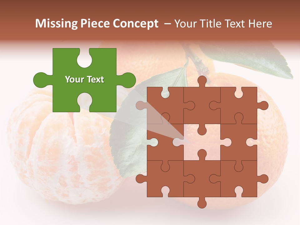 Green Dessert Mandarin PowerPoint Template