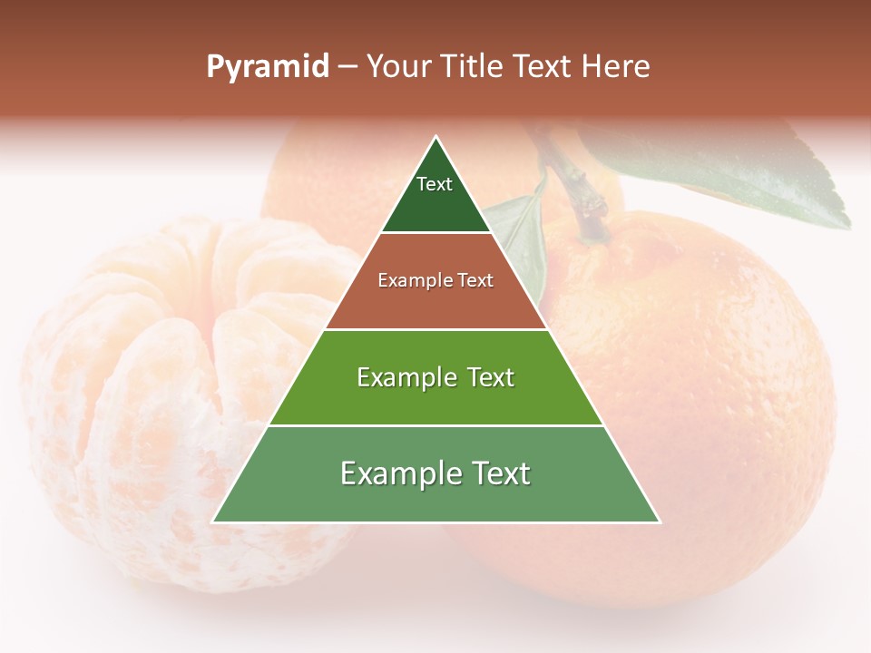 Green Dessert Mandarin PowerPoint Template