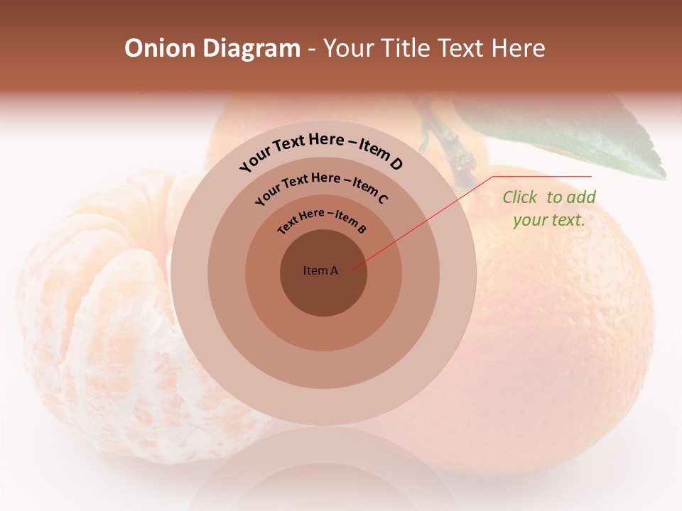 Green Dessert Mandarin PowerPoint Template
