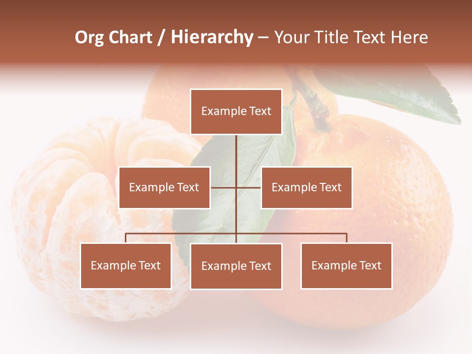 Green Dessert Mandarin PowerPoint Template