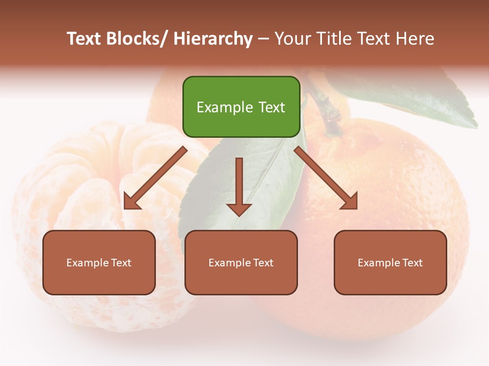 Green Dessert Mandarin PowerPoint Template
