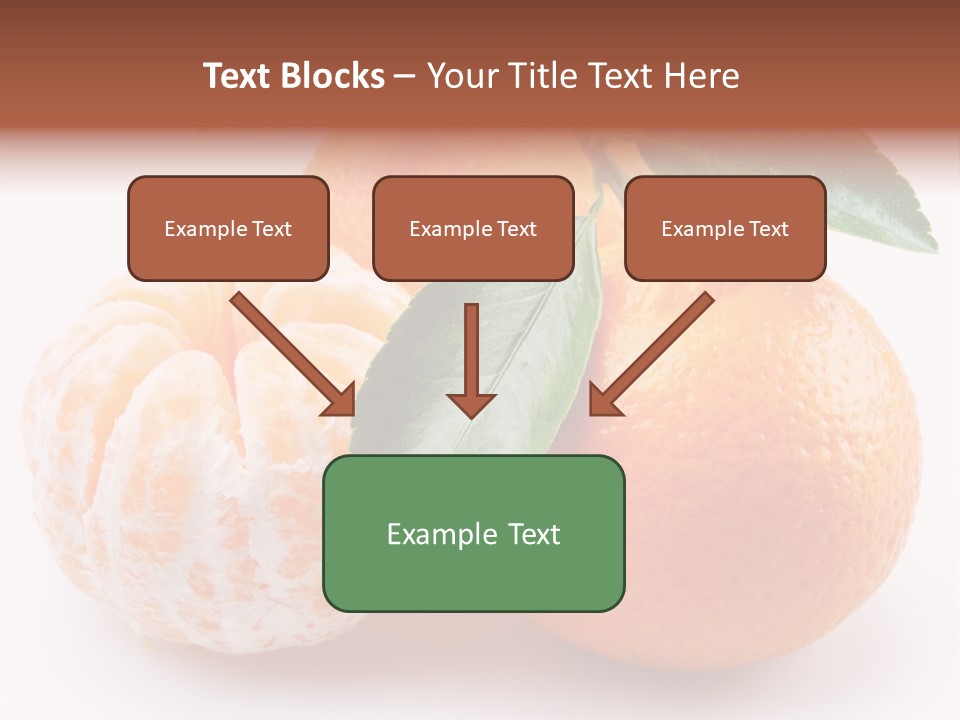Green Dessert Mandarin PowerPoint Template