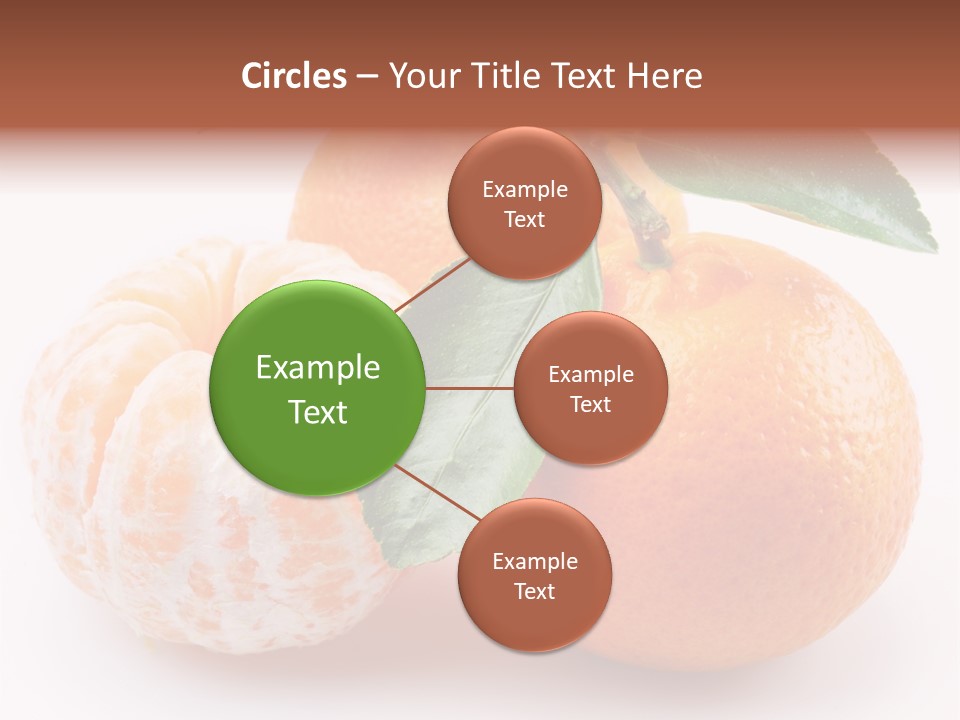 Green Dessert Mandarin PowerPoint Template