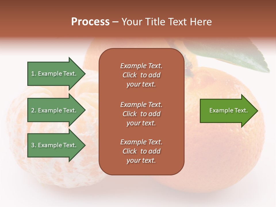 Green Dessert Mandarin PowerPoint Template